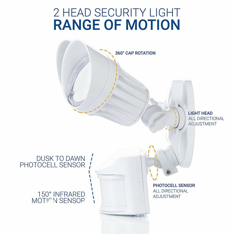 Home & Garden LED Motion & Photocell Sensor Outdoor Security Light